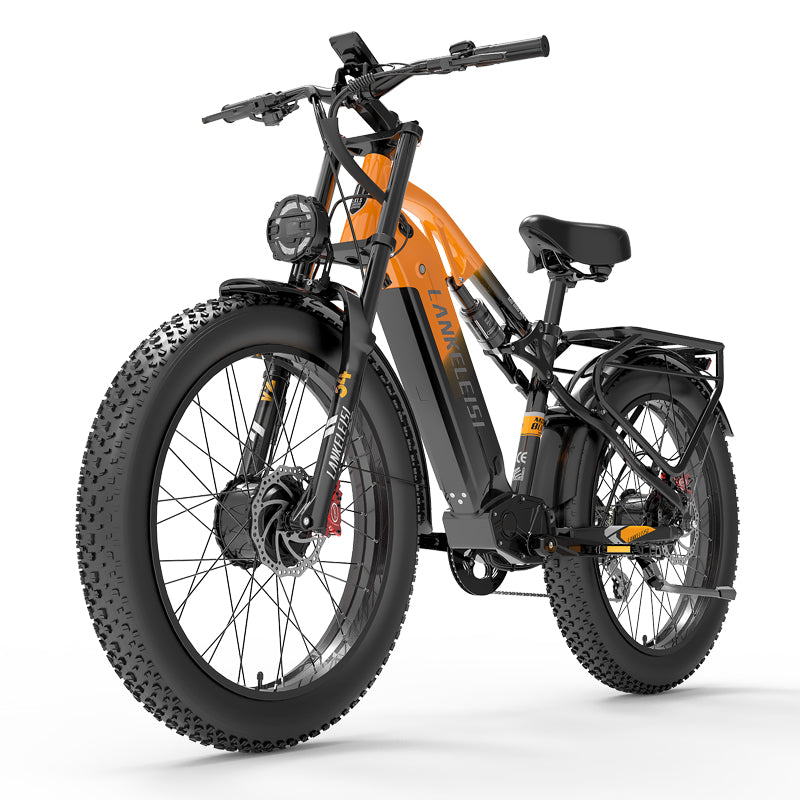 【Pre-vendita】LANKELEISI MG800Max 2000W Doppio Motore 26″ Pneumatici Fat Bici Elettrica All Terrain