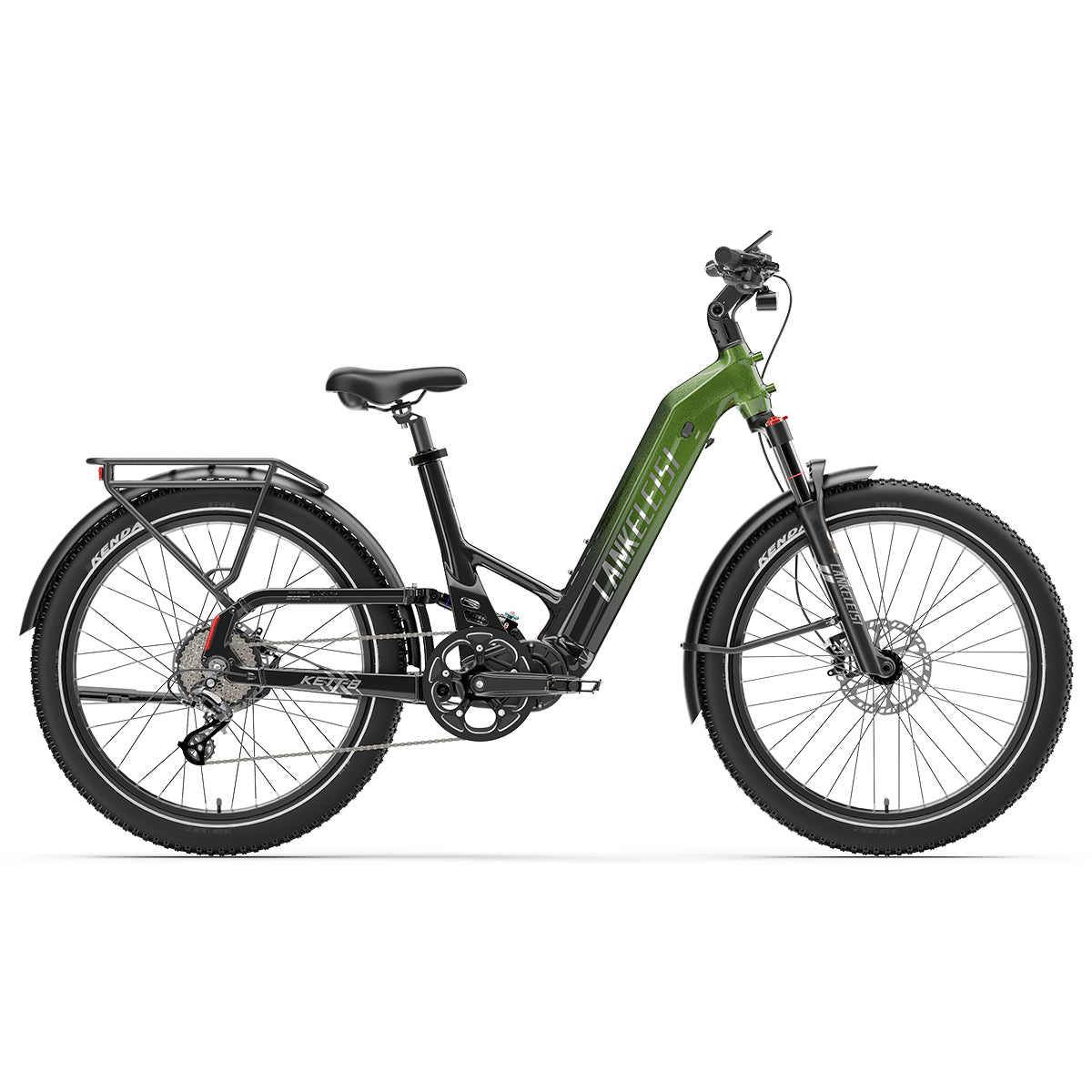 LANKELEISI KETT-8 Fat Bike Elettrica (verde)