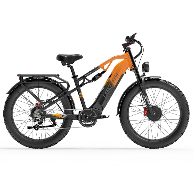 LANKELEISI MG800Max bici elettrica 2000W arancione