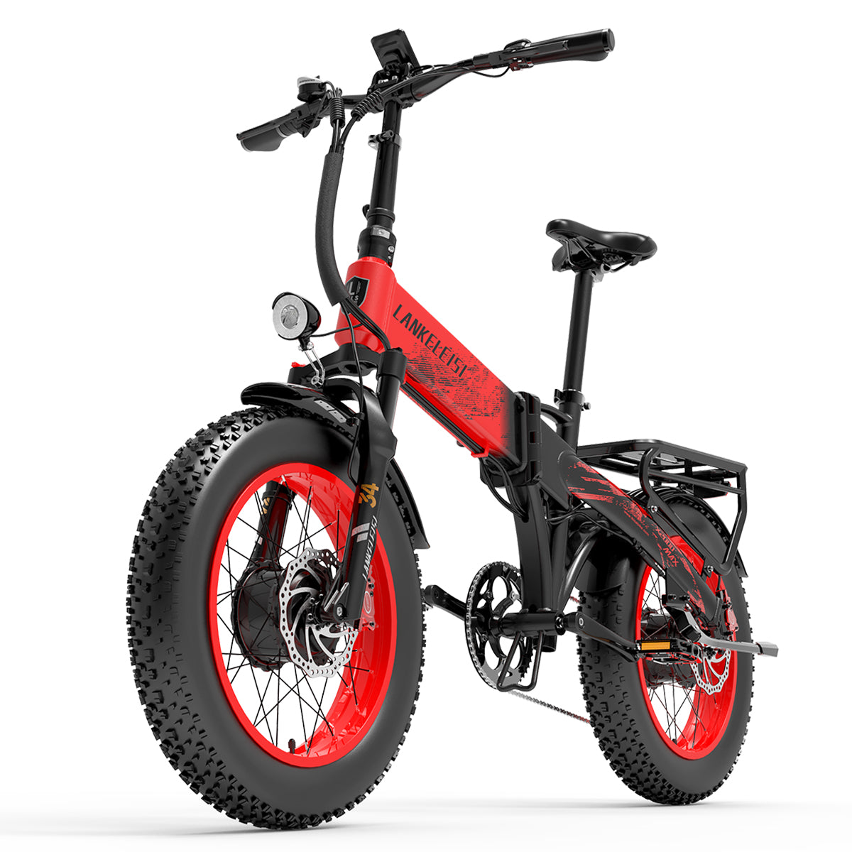 LANKELEISI X2000 MAX city bike elettrica rossa
