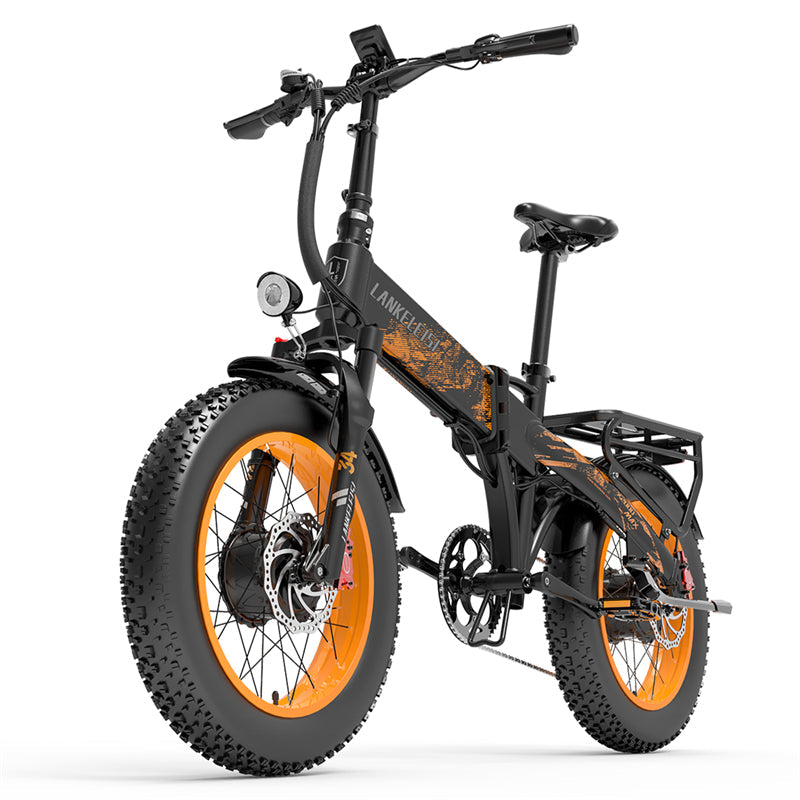 LANKELEISI X2000 MAX city bike elettrica arancione