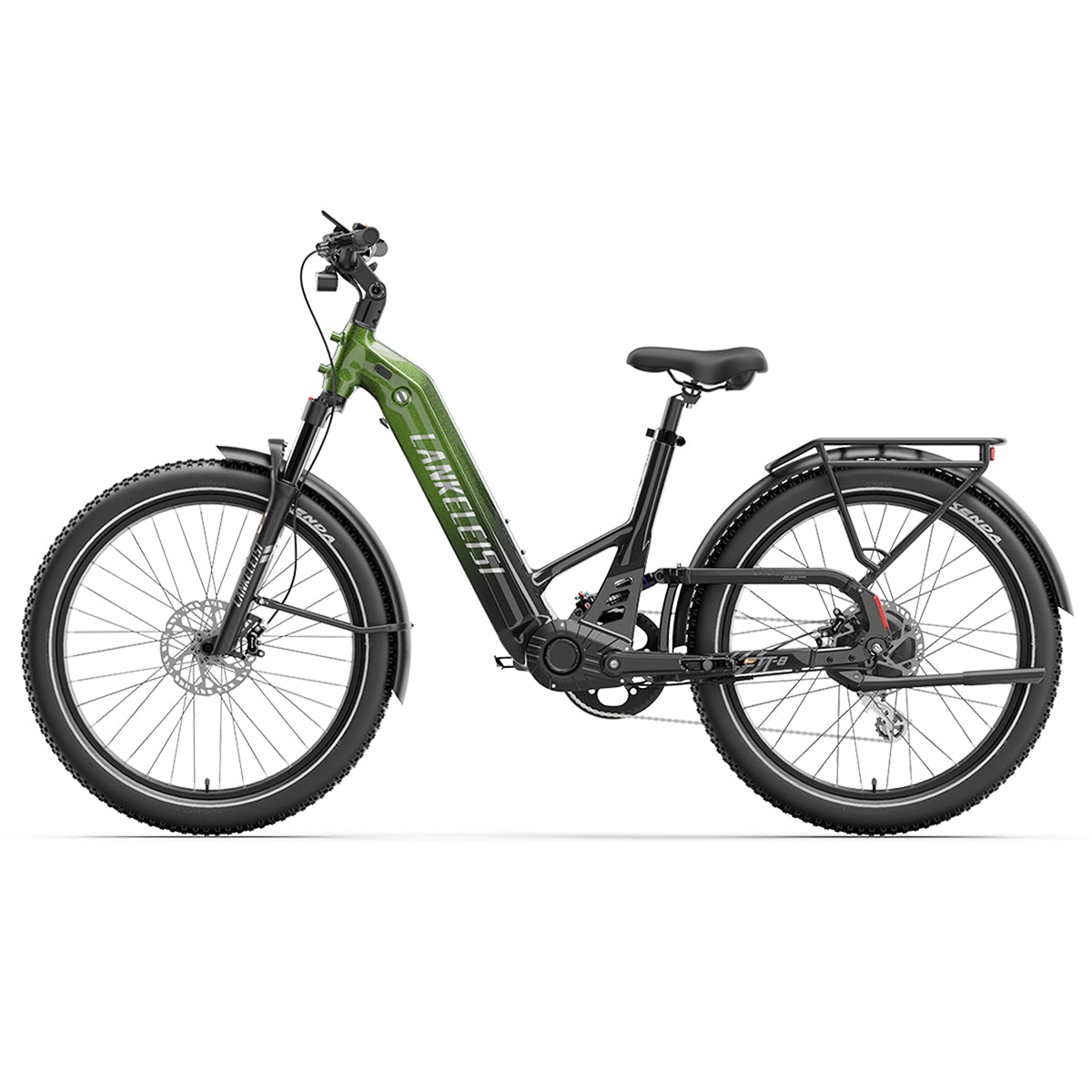 LANKELEISI KETT-8 Bici Elettrica (verde)