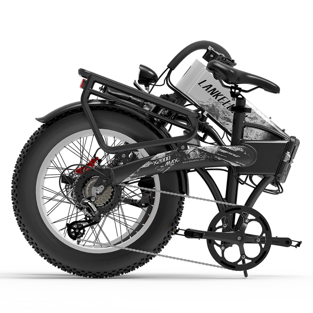 LANKELEISI X2000 MAX bici elettrica pieghevole bianca