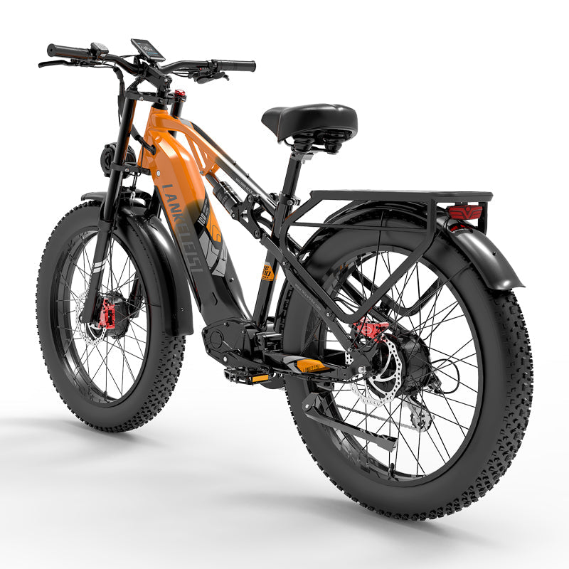LANKELEISI MG800Max fat bike elettrica arancione