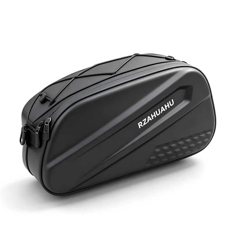 Borsa per portapacchi posteriore per bicicletta LANKELEISI.IT, con materiale antipioggia e chiusura sicura, vista frontale