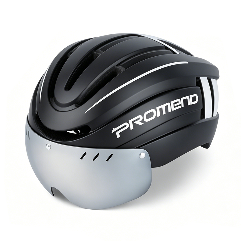 Casco per bici elettrica LANKELEISI con design aerodinamico e chiusura regolabile, protezione e comfort per ciclismo sicuro.