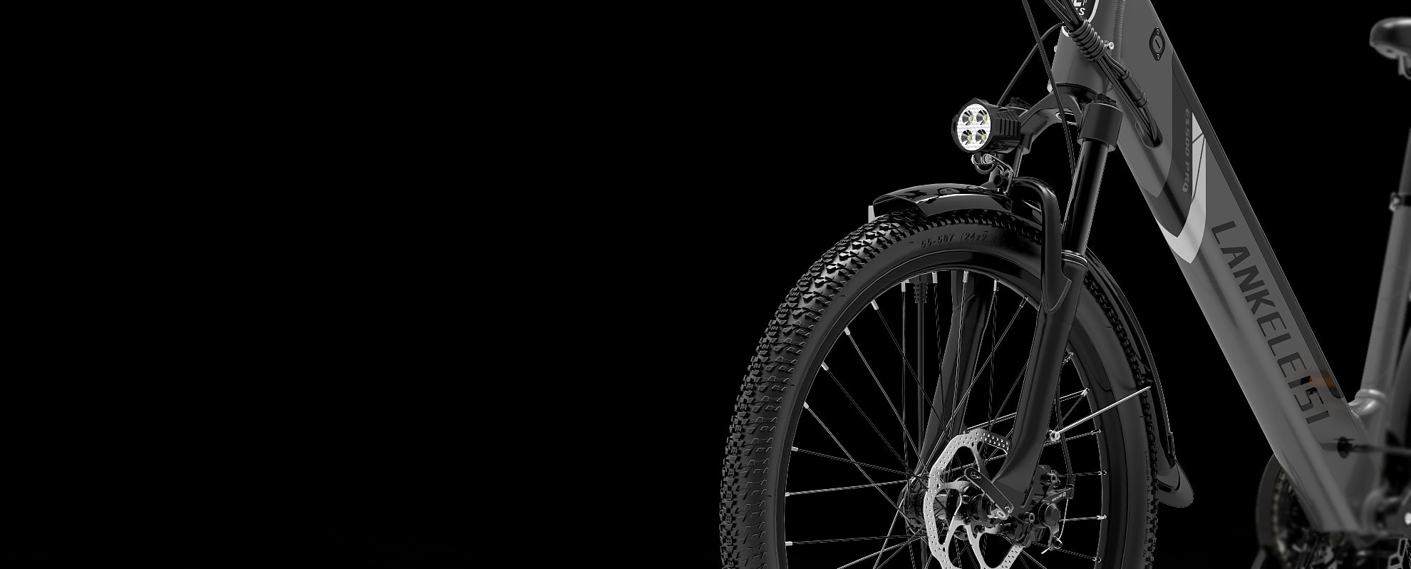 Dotata di forcella anteriore in lega di alluminio regolabile