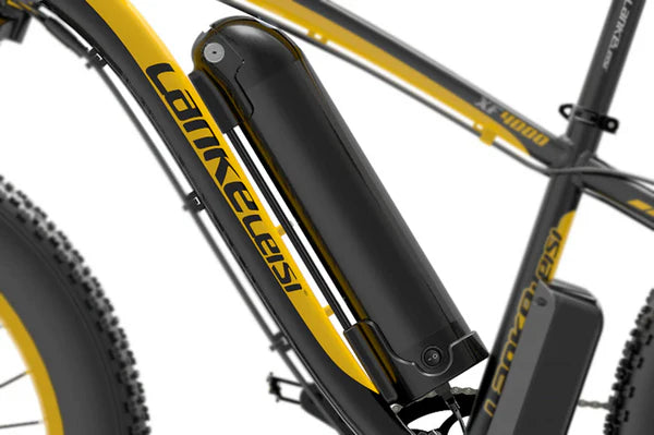 Batteria al litio / Batteria Li-Ion speciale per bicicletta elettrica LANKELEISI (con custodia per batteria)