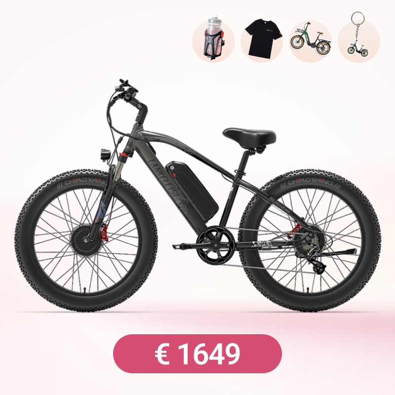 LANKELEISI MG740PLUS Bici elettrica fuoristrada a doppio motore