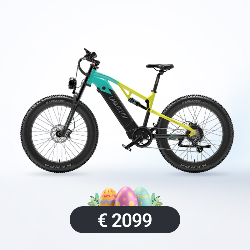 LANKELEISI RV800 Plus Mountain bike elettrica con motore Bafang da 750 W di alta qualità