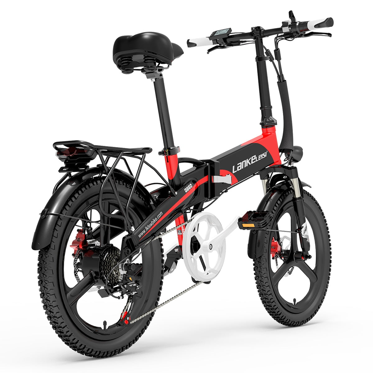 LANKELEISI G660 city bike elettrica rossa