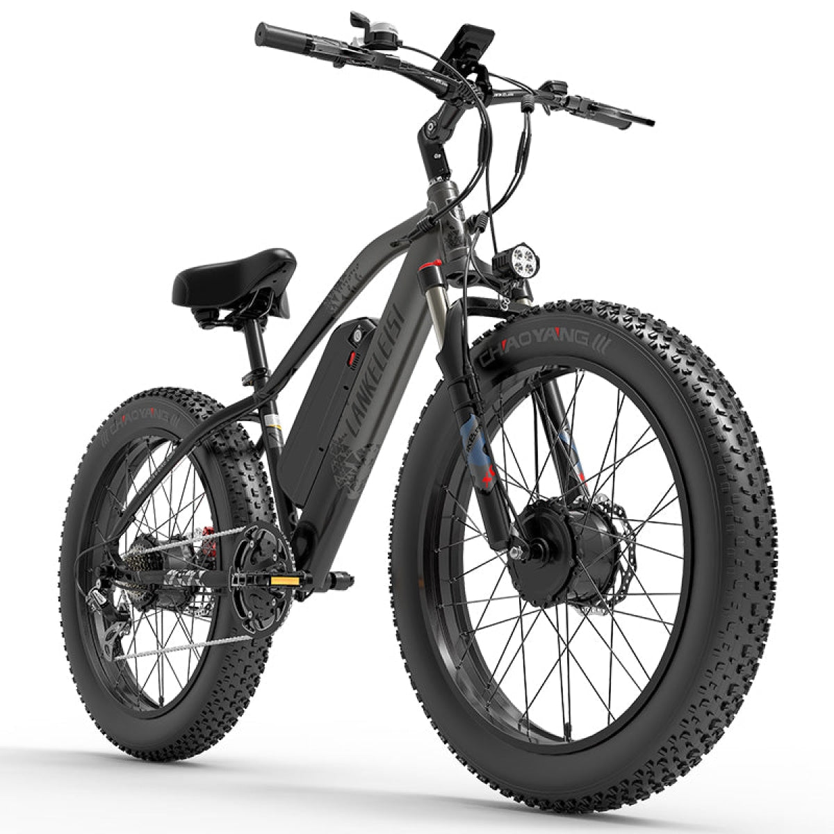 LANKELEISI MG740PLUS fat bike elettrica grigia