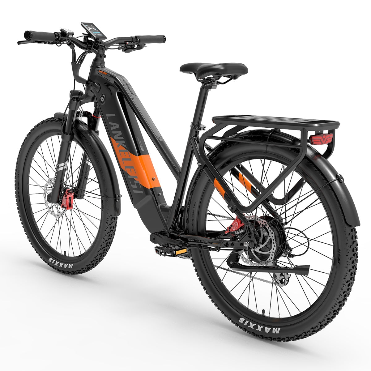 LANKELEISI MX600PRO bici elettrica trekking arancione