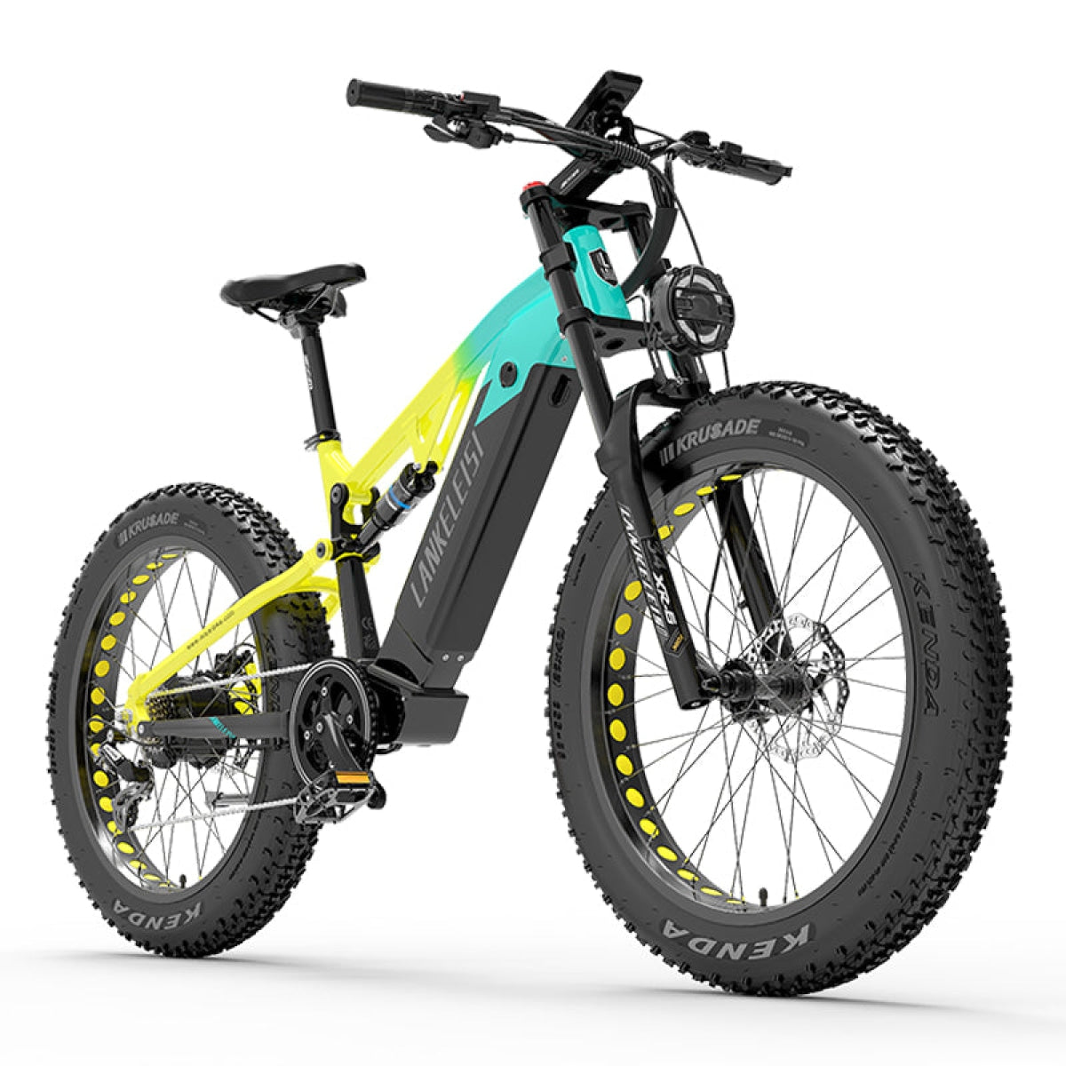 LANKELEISI RV800 Plus fat bike elettrica gialla