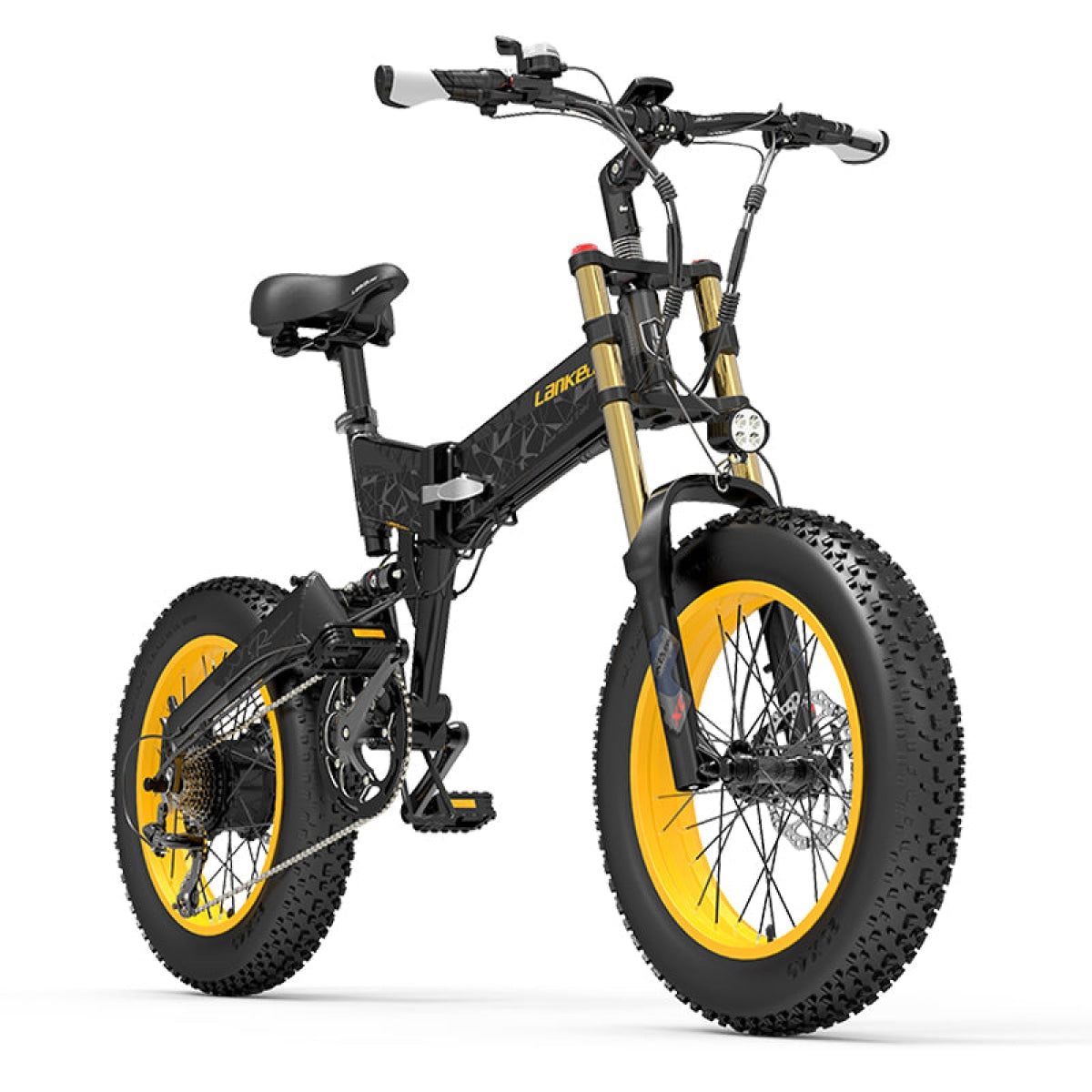 【Pre-vendita】LANKELEISI X3000Plus-UP Bicicletta elettrica da neve con pneumatici grassi
