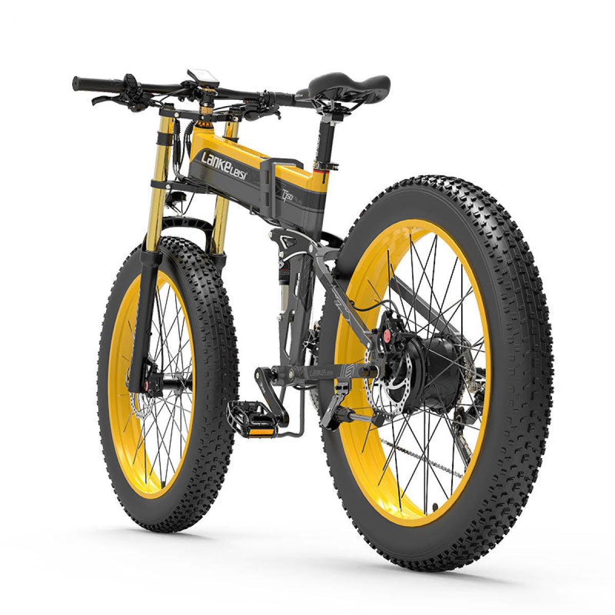LANKELEISI XT750 PLUS fat bike elettrica (gialla)