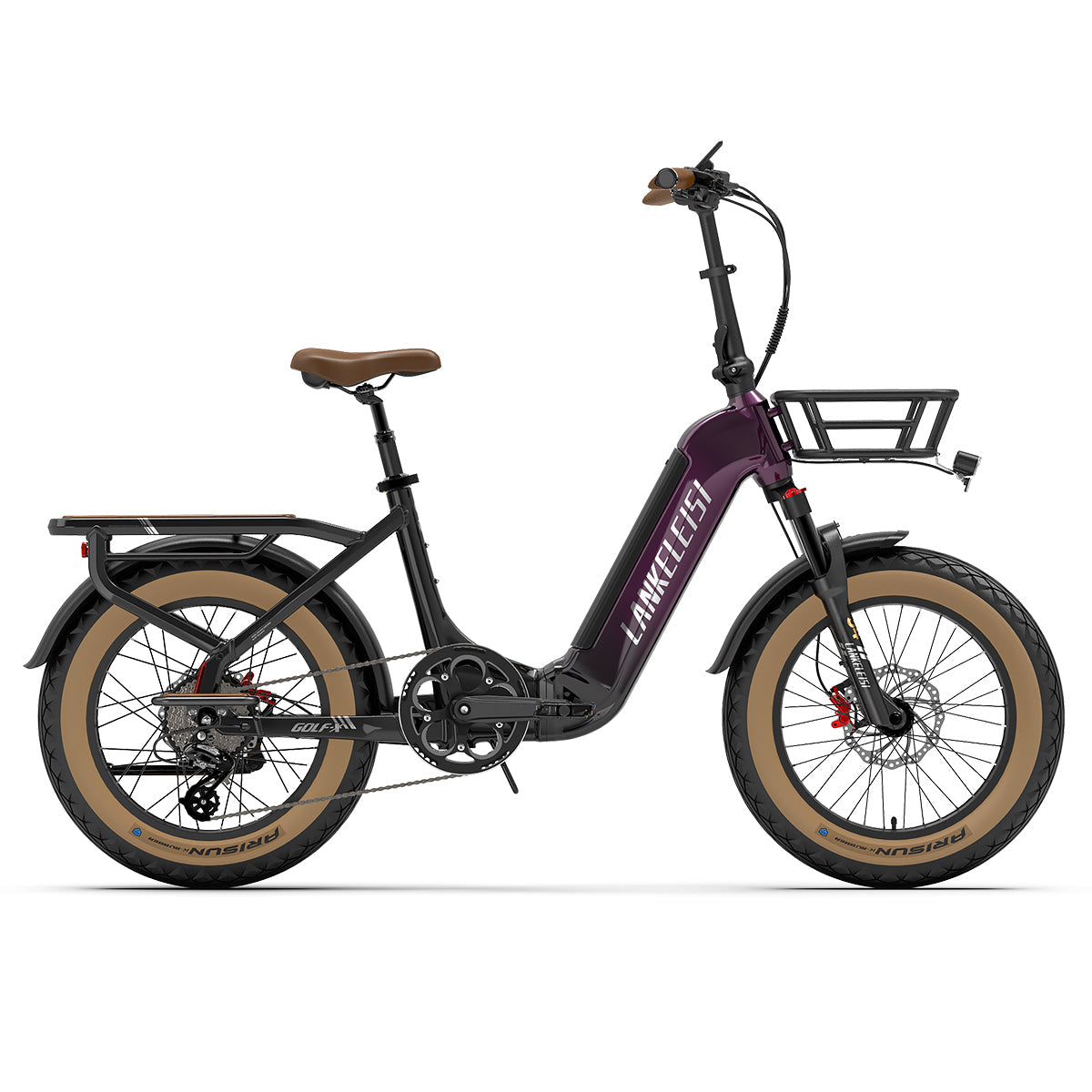 LANKELEISI GOLF-X Fat Bike Elettrica (viola)