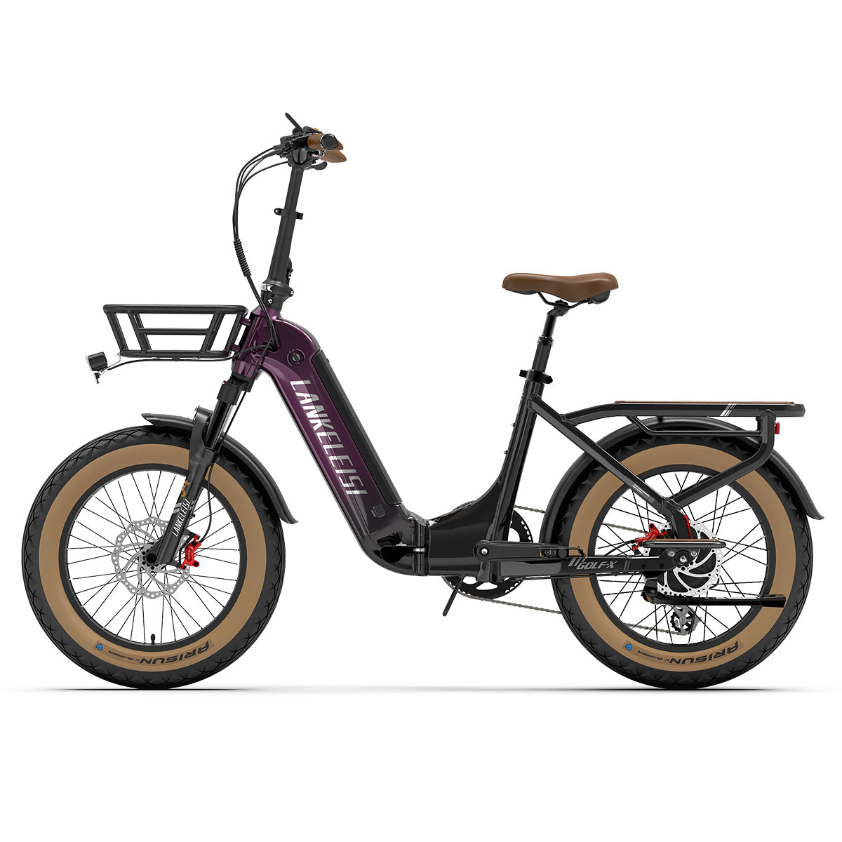 LANKELEISI GOLF-X Bici Elettrica (viola)