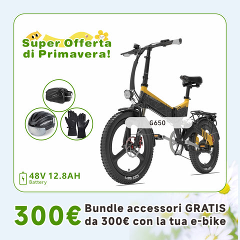 LANKELEISI G650 500W City Bike Elettrica Pieghevole