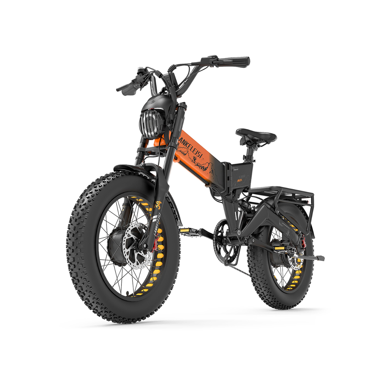 LANKELEISI X3000 MAX E-Bike Mountain Bike (arancione)