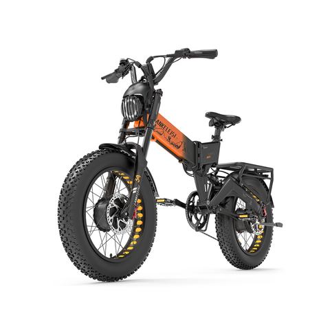 LANKELEISI X3000 MAX E-Bike Mountain Bike (arancione)