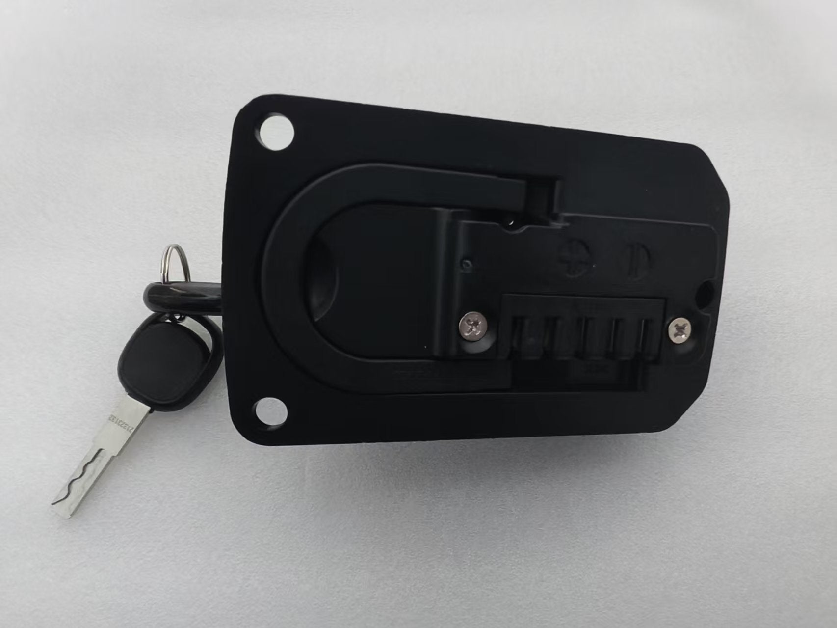 Coperchio superiore della batteria per bicicletta elettrica LANKELEISI con lucchetto e chiave, compatibile X3000MAX.