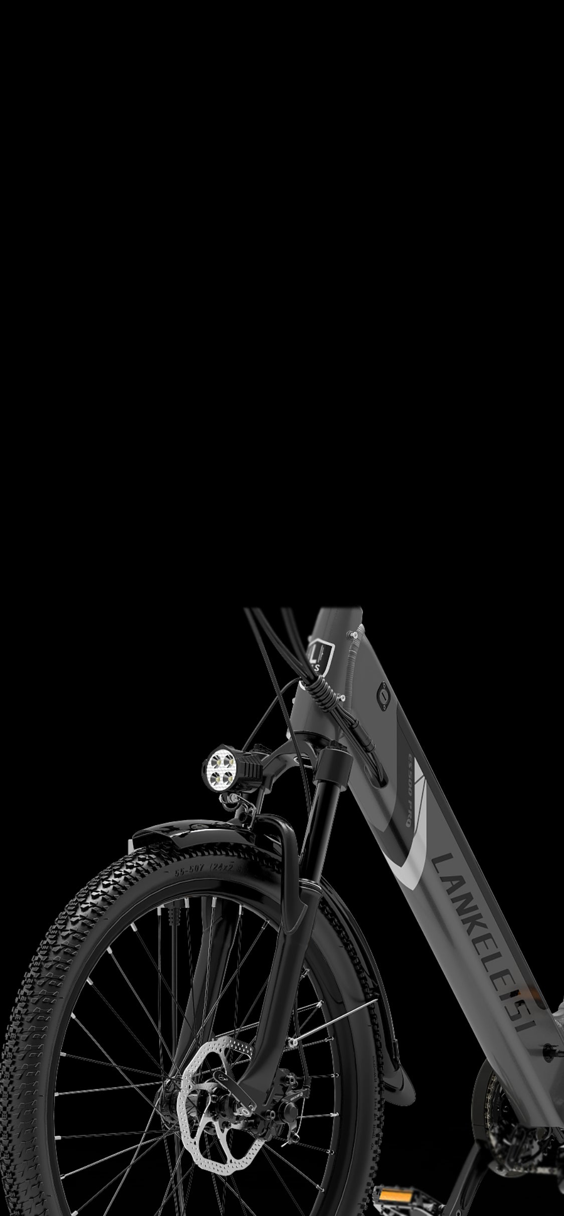 Dotata di forcella anteriore in lega di alluminio regolabile