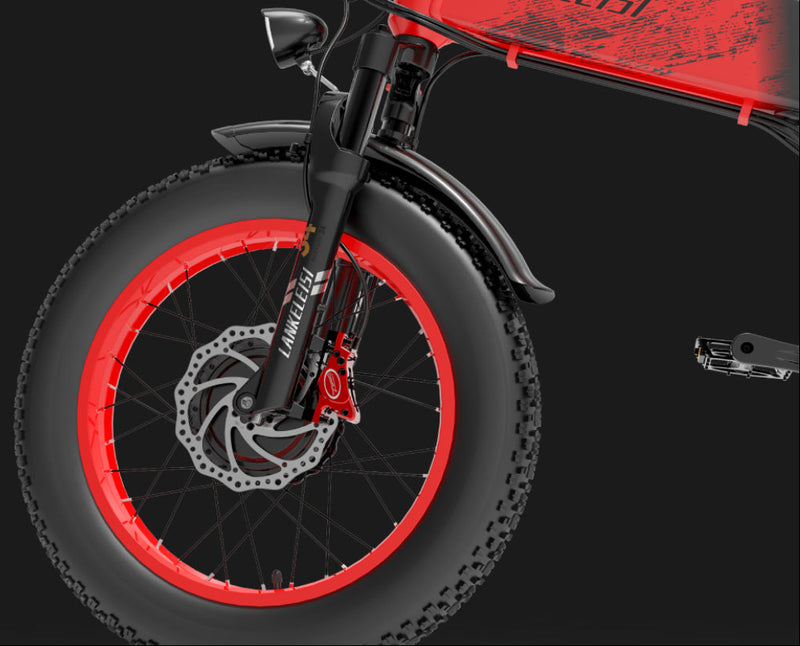 LANKELEISI X2000 MAX è dotata di un sistema di sospensione idraulica a doppio braccio oscillante