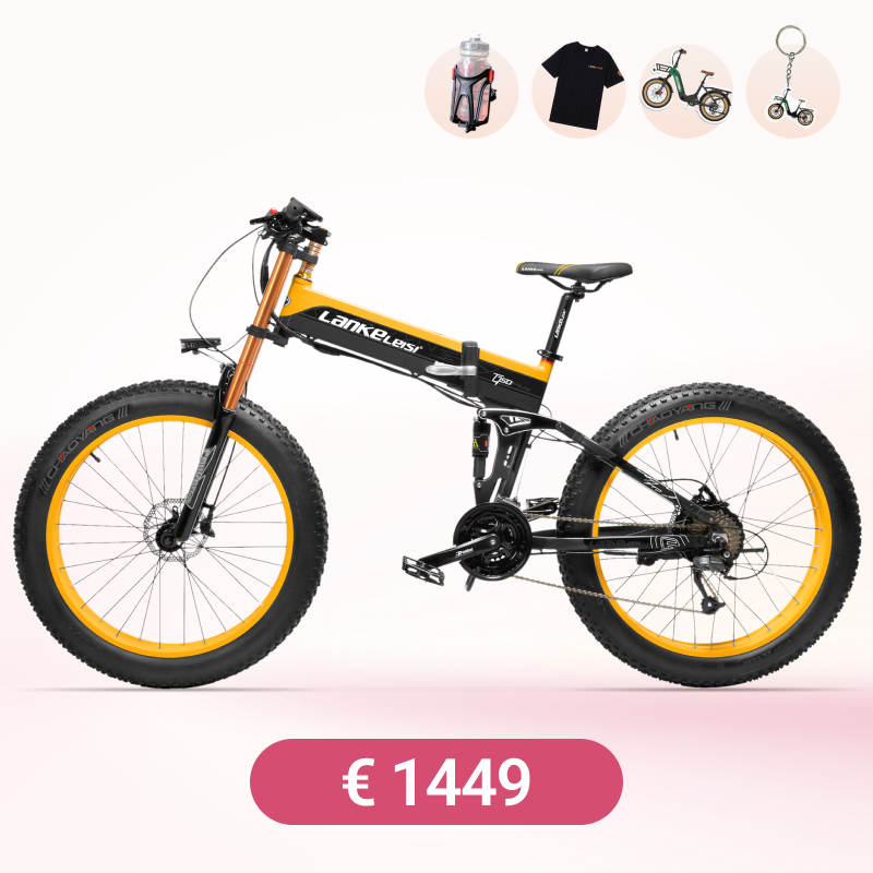 LANKELEISI XT750 PLUS BIG FORK Fat Tire Mountain Bike elettrica
