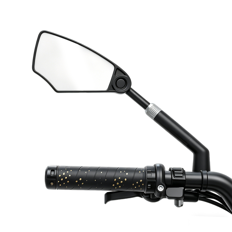 Specchietto retrovisore antiriflesso HD LANKELEISI.IT, vista frontale con superficie specchiata lucida e design elegante