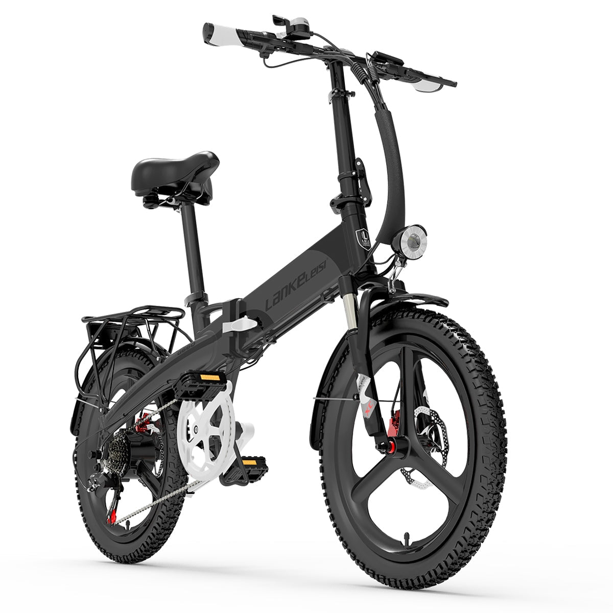 LANKELEISI 500W bici elettrica grigia