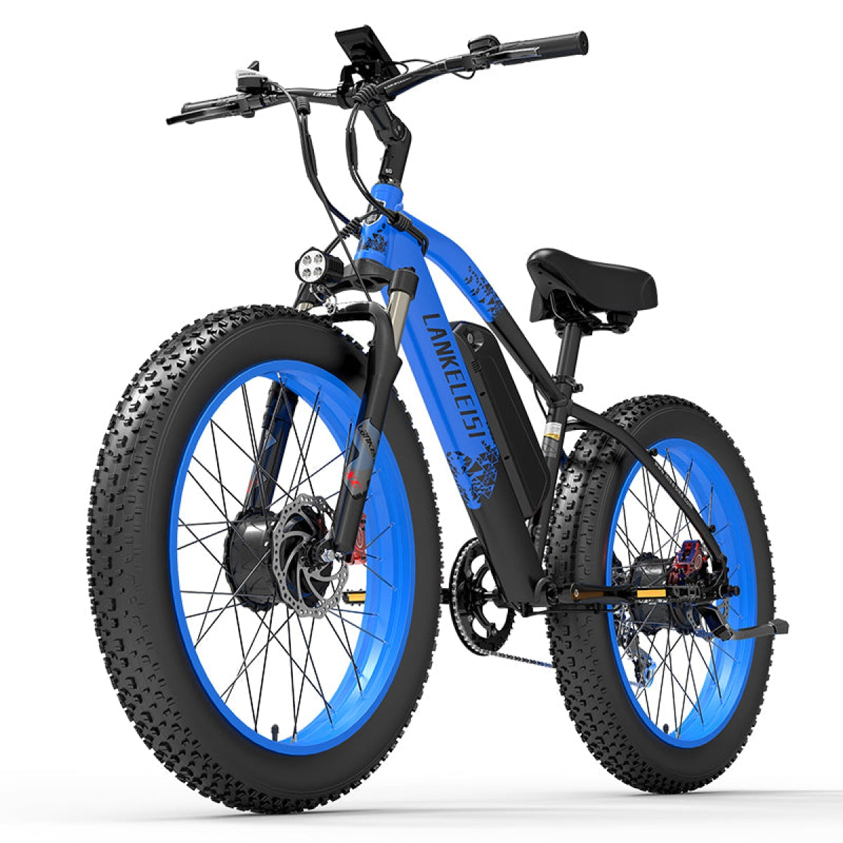LANKELEISI MG740PLUS mountain bike elettrica blu