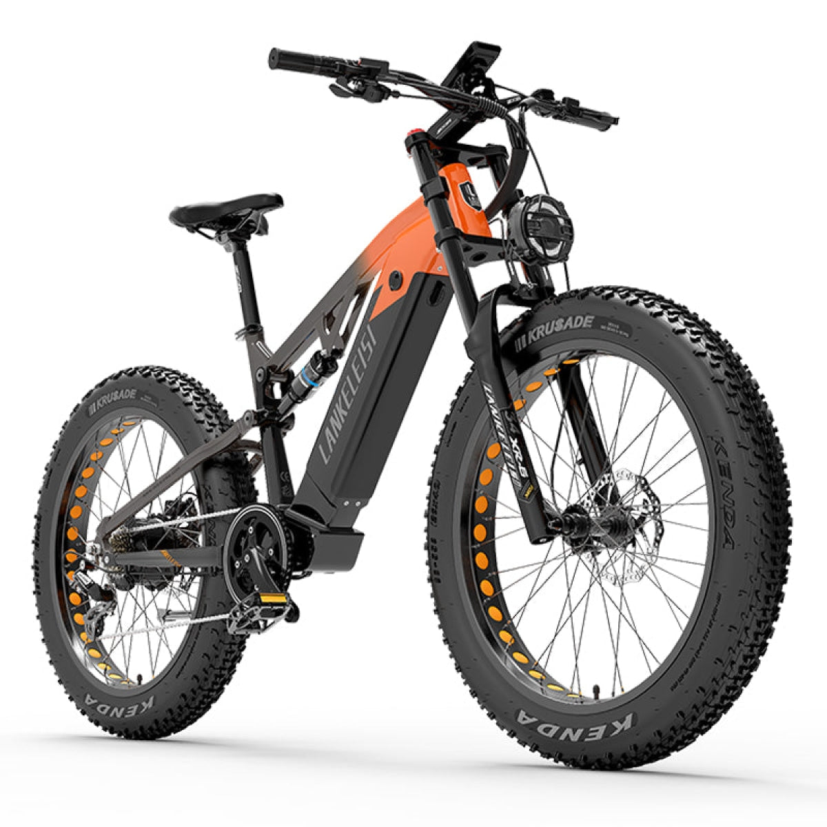 LANKELEISI RV800 Plus fat bike elettrica arancione