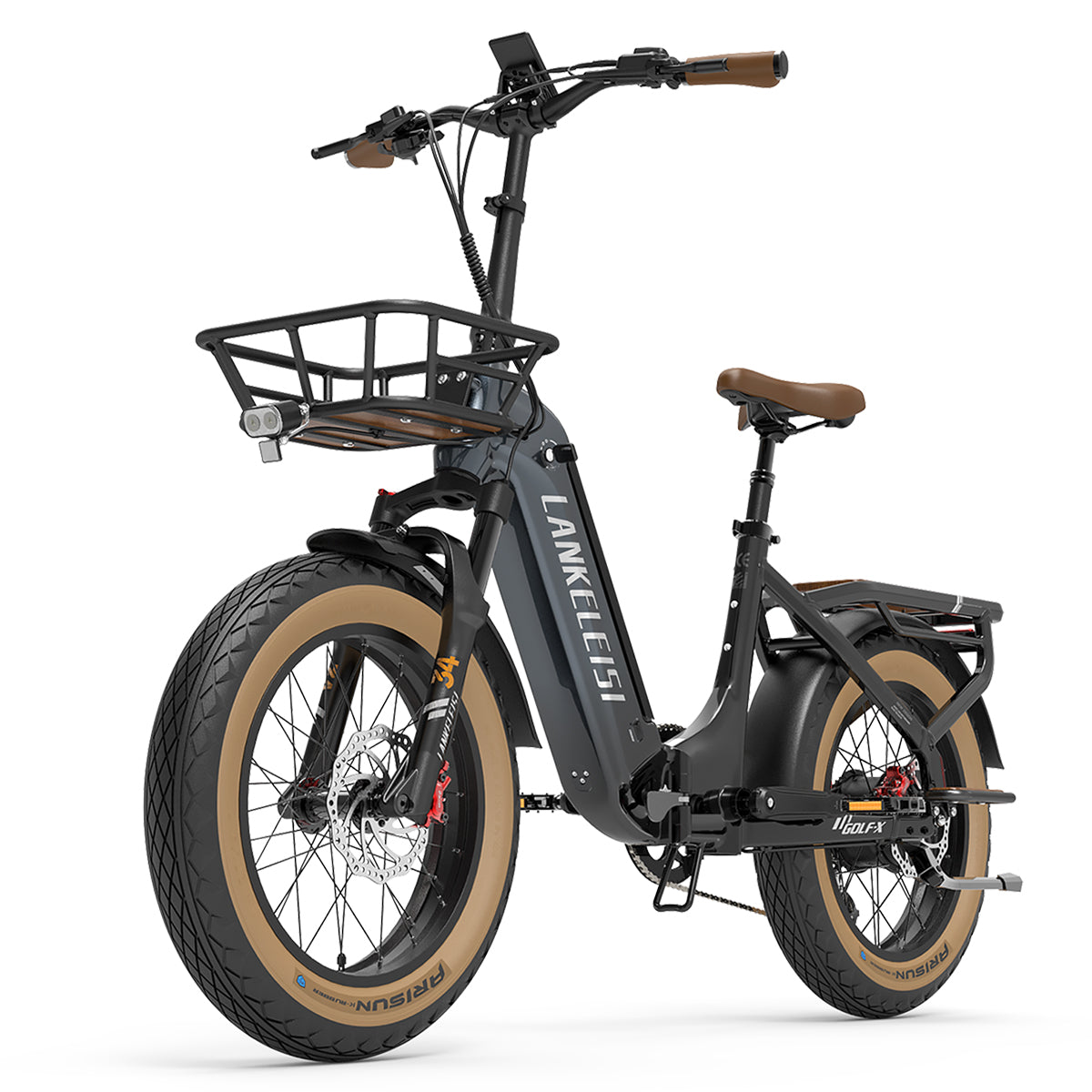LANKELEISI GOLF-X City Bike Elettrica (grigio)