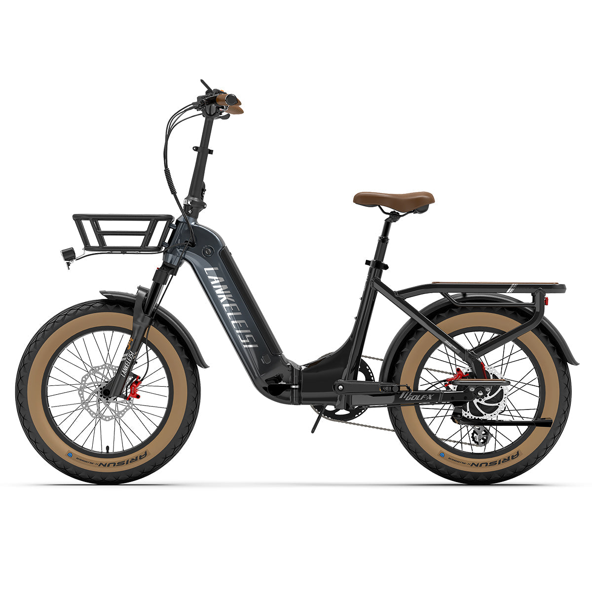 【Pre-vendita】LANKELEISI GOLF-X 960Wh Step-Thru Bici elettrica pieghevole da città