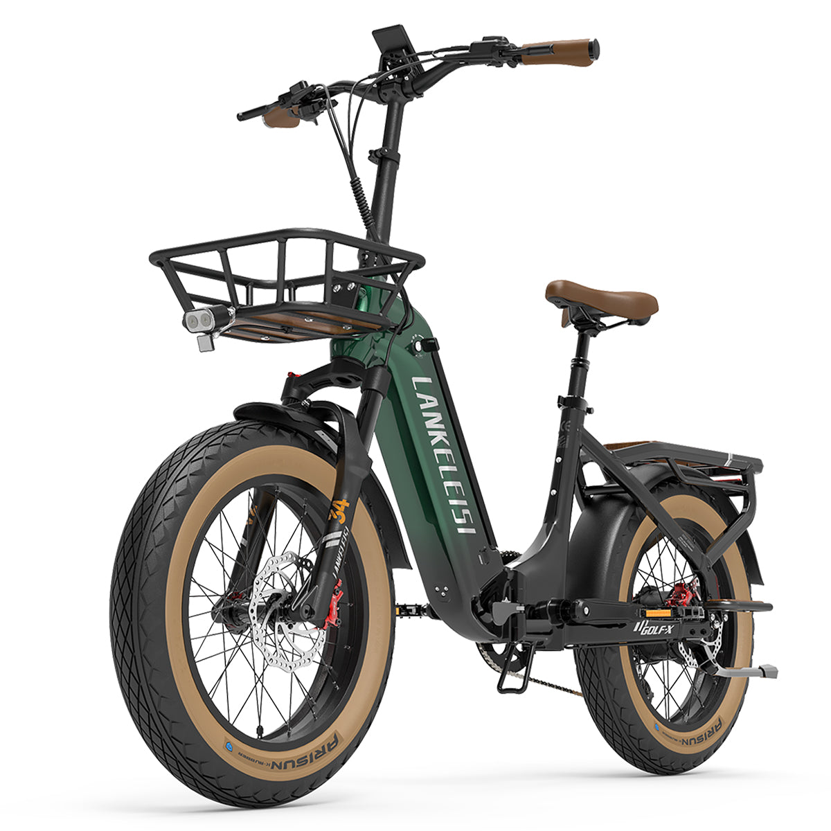 LANKELEISI GOLF-X City Bike Elettrica (verde)