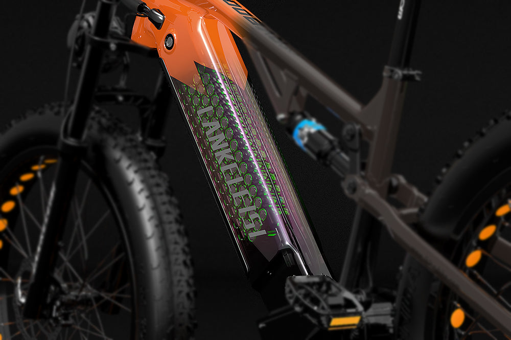 Lankeleisi Bikes lithium-ion battery designed for electric bicycles, compact and durable for enhanced bike performance.